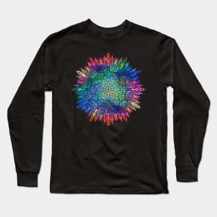 Rainbow Mandala Long Sleeve T-Shirt